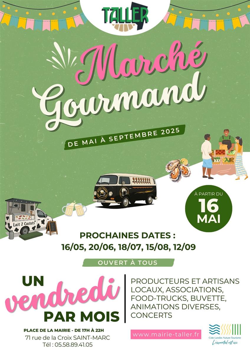 Marché gourmand animé
