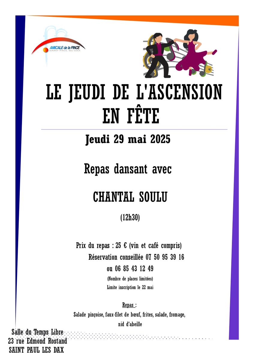 Repas dansant de l'Ascensoin
