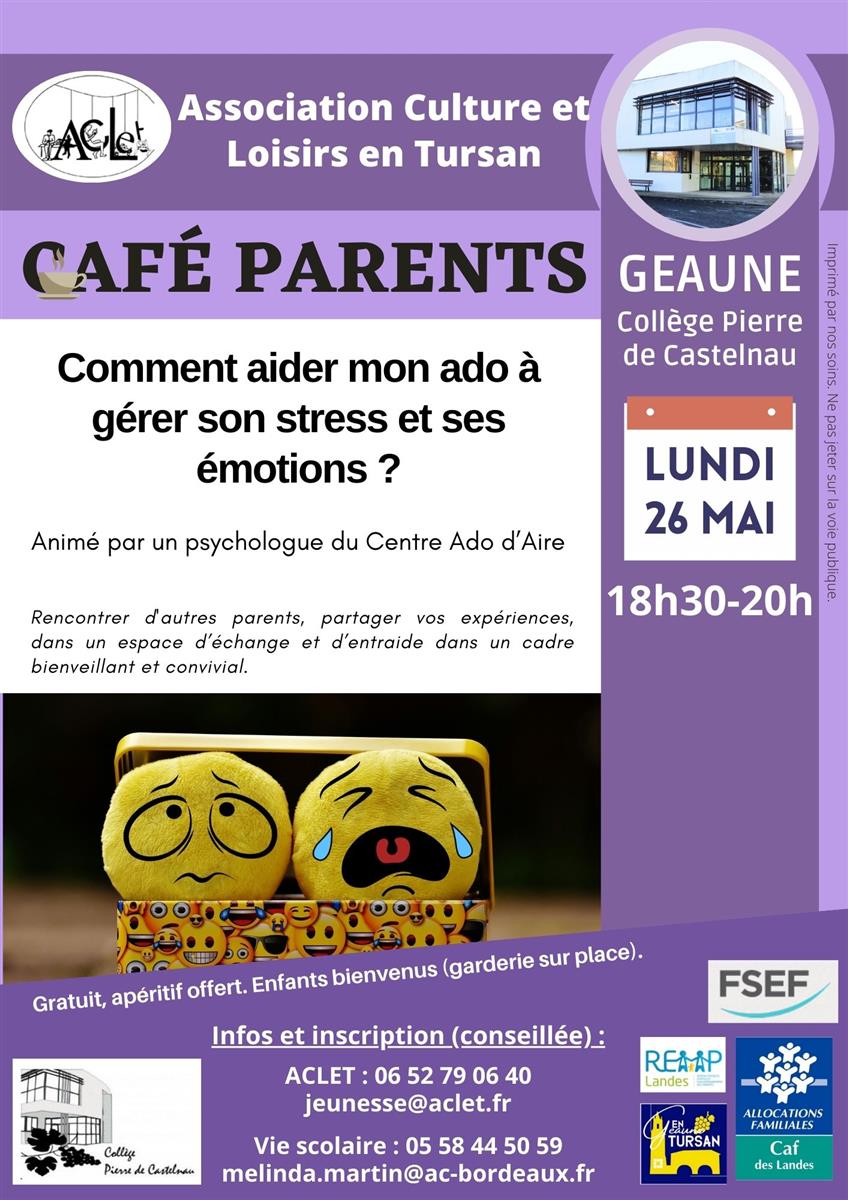 Café parents : gestion stresse et émotions che ...