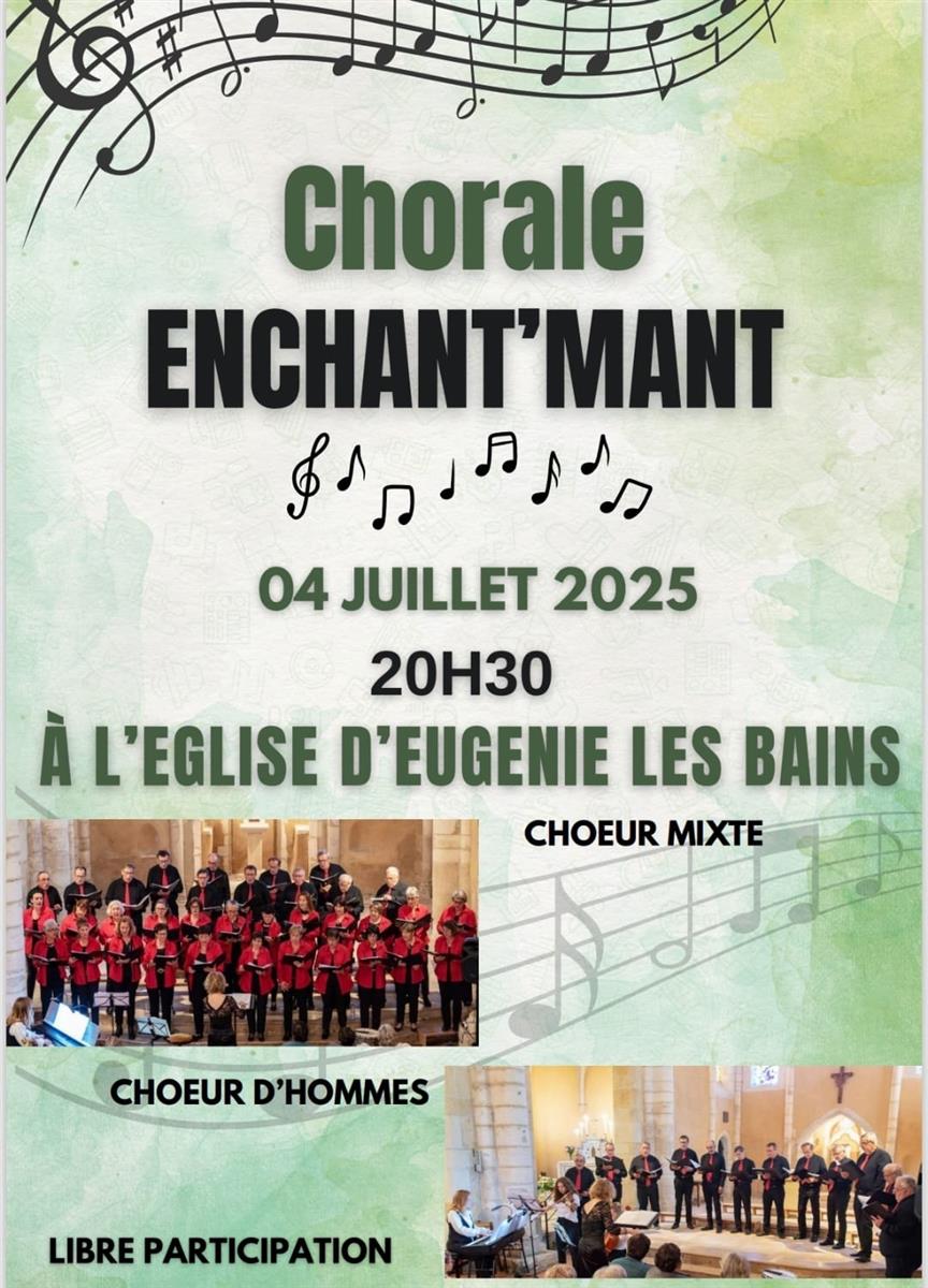 Concert chorale à Eugénie-les-Bains