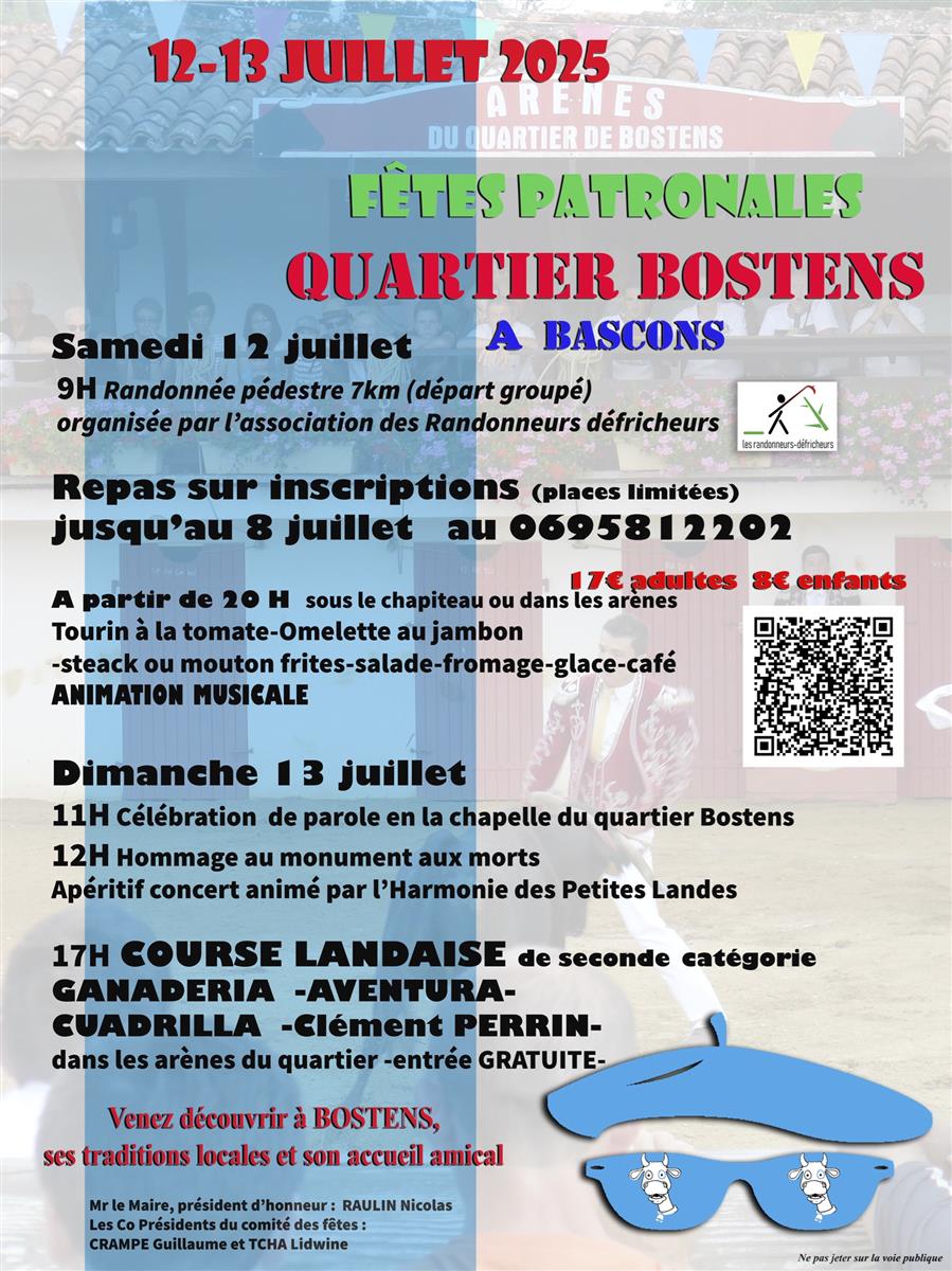 Fêtes patronales du Quartier de Bostens – Bascons